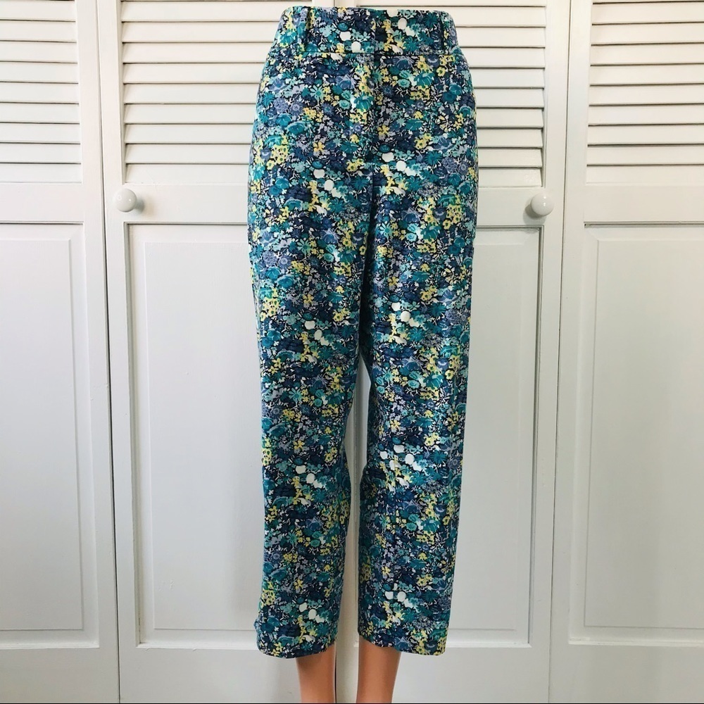 Price is firm Ann Taylor LOFT Floral Julie Capris Size 12